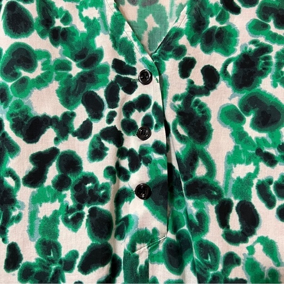 Baum und Pferdgarten Anise Dress Floating Flower Green Popover Mini Size XS (34) - Picture 5 of 12